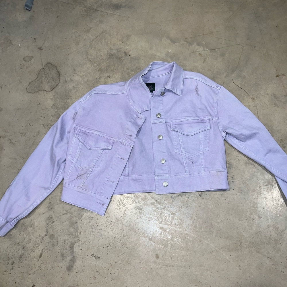 Lavender denim jacket